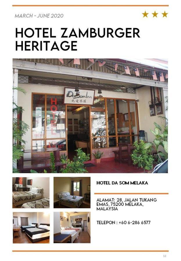 Hotel Zamburger Heritage Melaka Exterior photo